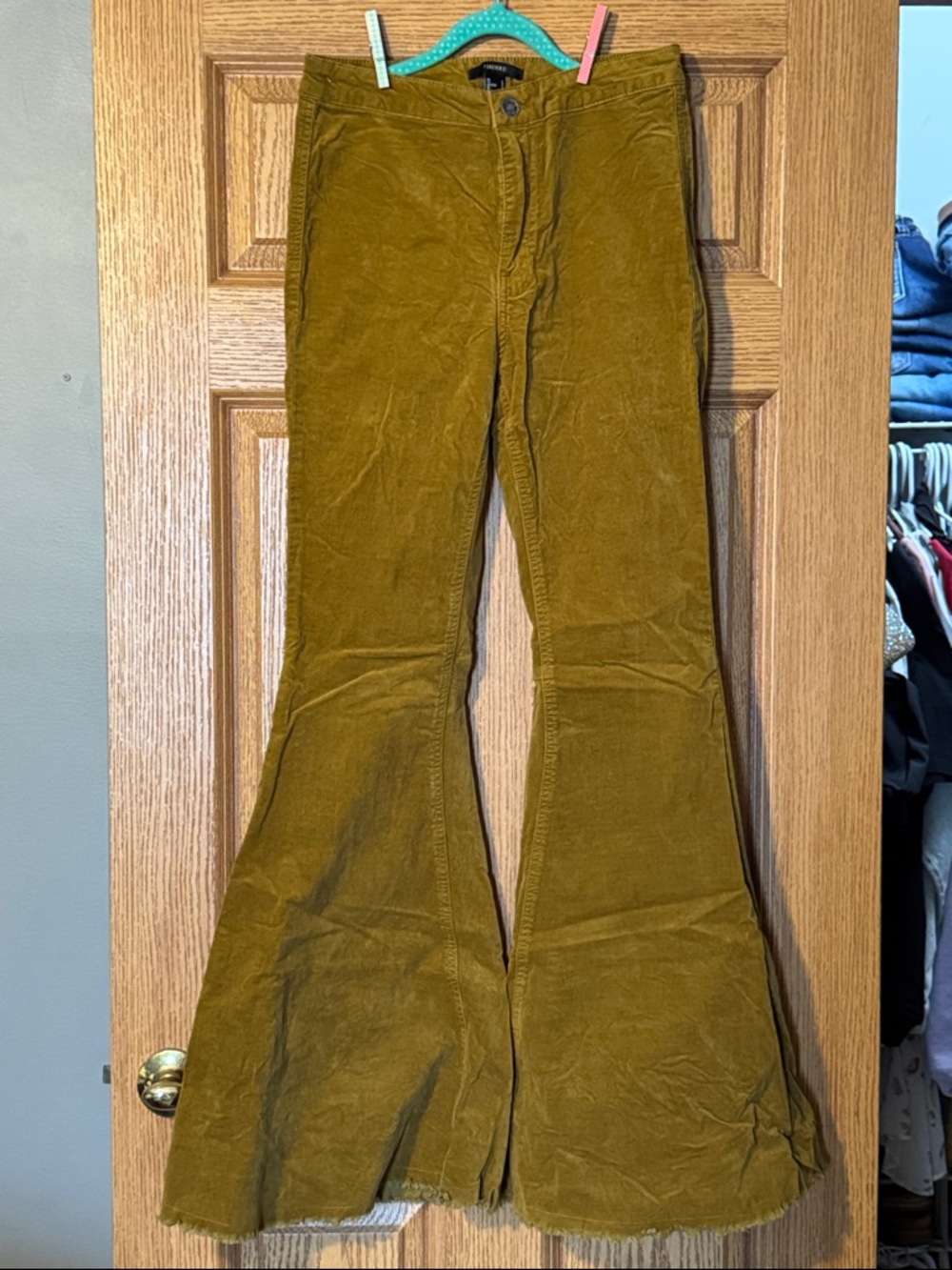 Forever 21 Mustard Flare Jeans